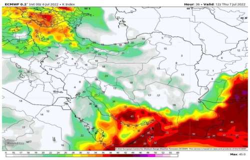 هشدار بارش شدید باران و سیل در برخی استان‌های کشور